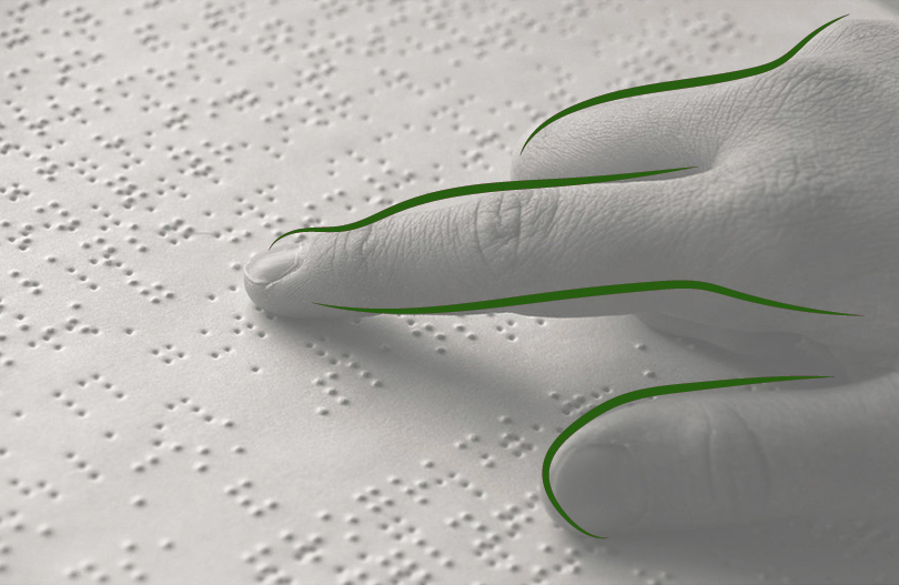 Шрифт Брайля на памятниках