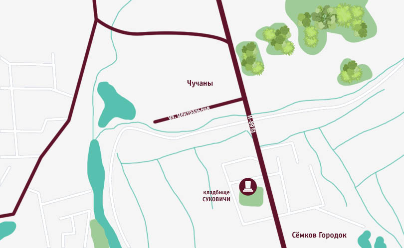 Кладбище посёлка Сёмков Городок в Минской области