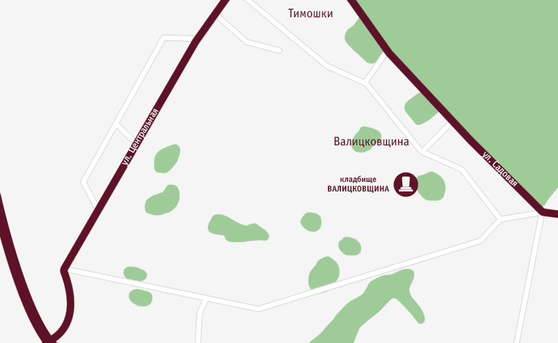 Кладбище деревни Валицковщина в Минской области