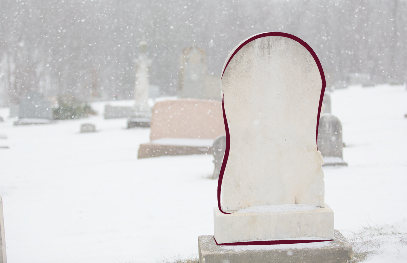 Почему заказать памятник на могилу лучше зимой?