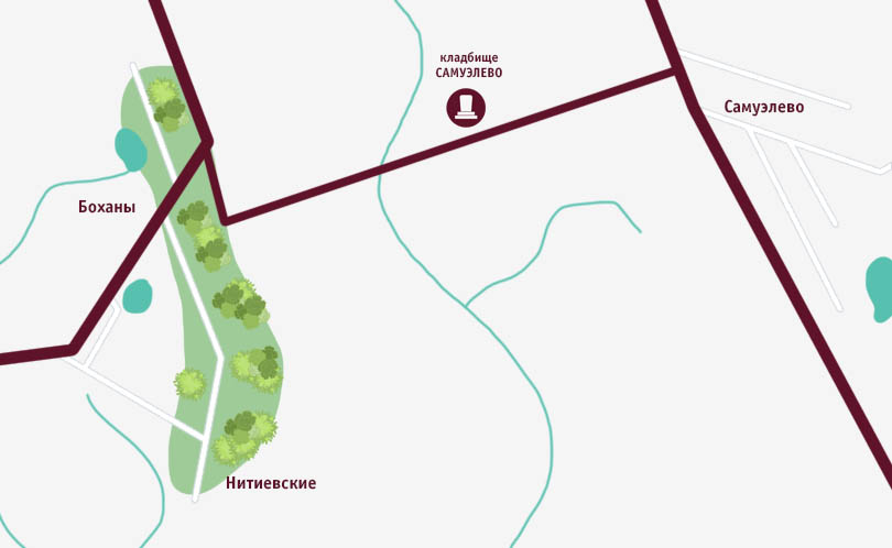 Кладбище деревни Самуэлево в Минской области