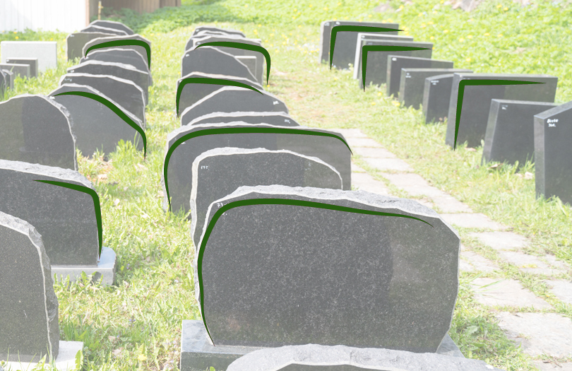 Традиционный материал для надгробий – черный гранит. Памятники из габбро-диабаза