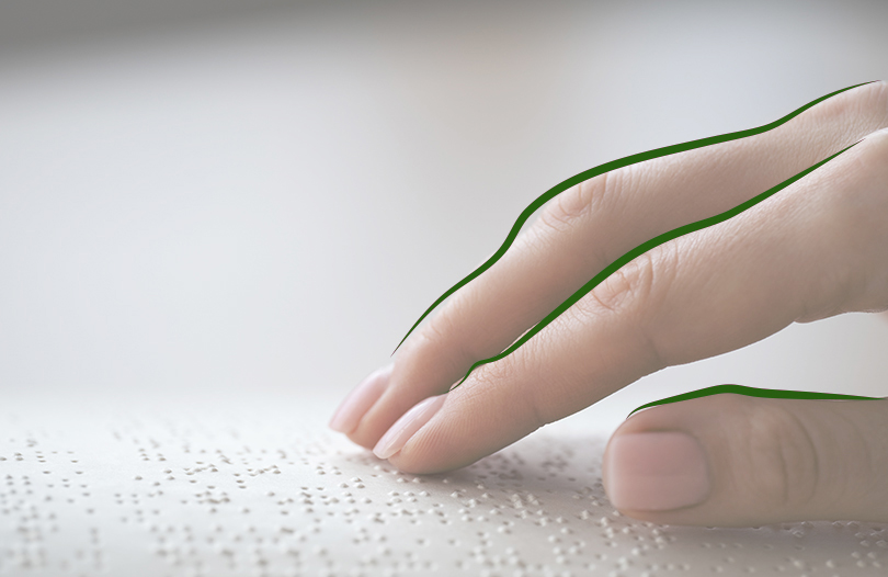 Надгробный памятник с гравировкой для незрячих