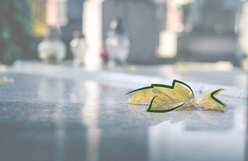 Уход за могилой осенью