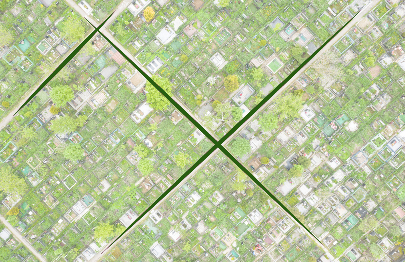 Участки и сектора на кладбище