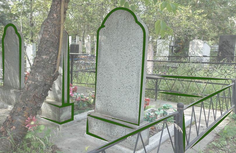 Стандартный памятник на могилу: устройство и монтаж