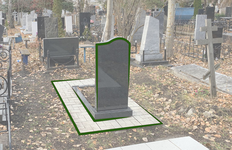 Ритуальная площадка на кладбище