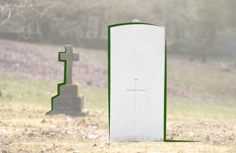 Особенности оформления светлого памятника на могилу
