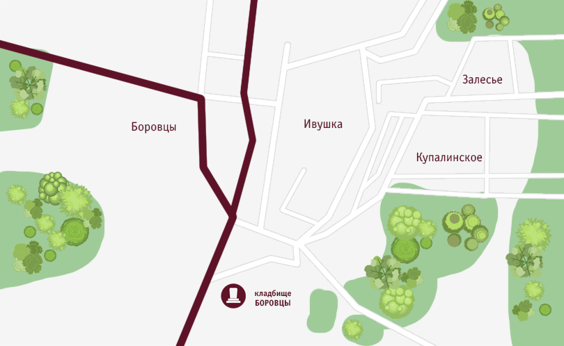 Кладбище деревни Боровцы в Минской области