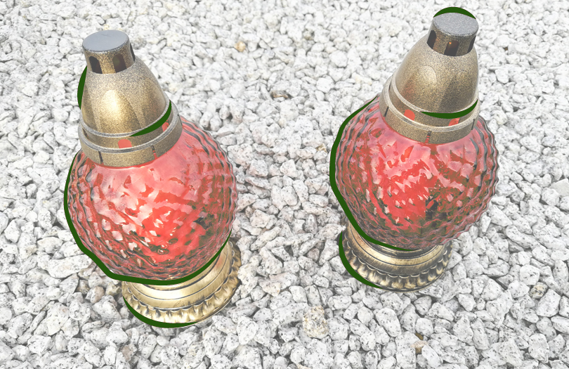 Оформление могильного участка щебнем